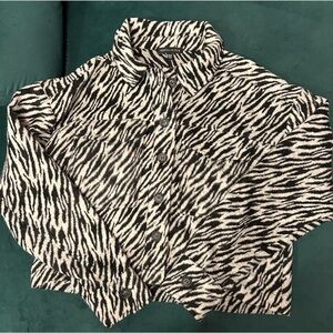 Kendall & Kylie Monochrome Animal Print Jacket